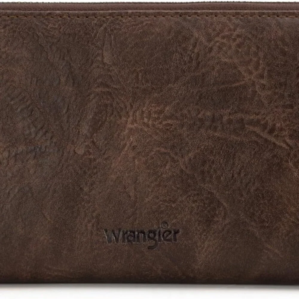 Women's Faux Leather Wallet Wristlet Purse Large Capacity Credit Card Holder